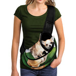 Smiley Face Giraffe Print Pet Sling Carrier