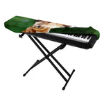 Smiley Face Giraffe Print Piano Keyboard Cover