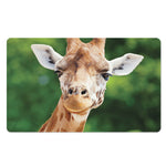Smiley Face Giraffe Print Polyester Doormat