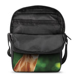 Smiley Face Giraffe Print Rectangular Crossbody Bag