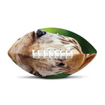 Smiley Face Giraffe Print Rugby Ball