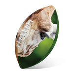 Smiley Face Giraffe Print Rugby Ball