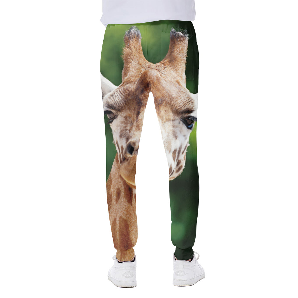 Smiley Face Giraffe Print Scuba Joggers