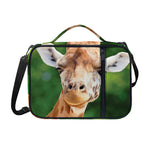 Smiley Face Giraffe Print Shoulder Strap Bible Bag