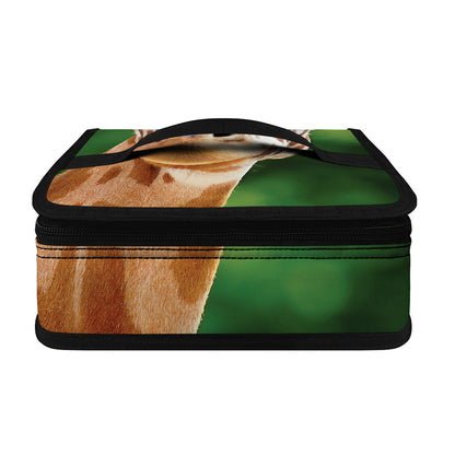 Smiley Face Giraffe Print Small Lunch Bag