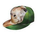 Smiley Face Giraffe Print Snapback Cap