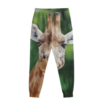 Smiley Face Giraffe Print Sweatpants