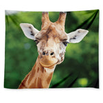 Smiley Face Giraffe Print Tapestry