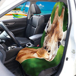 Smiley Face Giraffe Print Waterproof Car Seat Cover