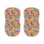 Smiley Faces Emoji Pattern Print Bar Stool Covers