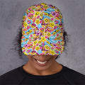 Smiley Faces Emoji Pattern Print Baseball Cap