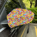 Smiley Faces Emoji Pattern Print Car Side Mirror Covers