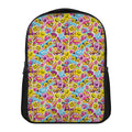 Smiley Faces Emoji Pattern Print Casual Backpack