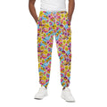 Smiley Faces Emoji Pattern Print Cotton Sweatpants