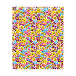 Smiley Faces Emoji Pattern Print Curtain