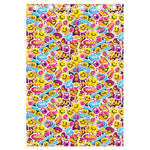 Smiley Faces Emoji Pattern Print Curtain