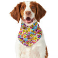 Smiley Faces Emoji Pattern Print Dog Bandana