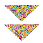 Smiley Faces Emoji Pattern Print Dog Bandana
