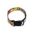 Smiley Faces Emoji Pattern Print Dog Collar