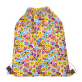 Smiley Faces Emoji Pattern Print Drawstring Bag