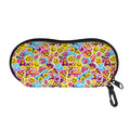 Smiley Faces Emoji Pattern Print Glasses Case