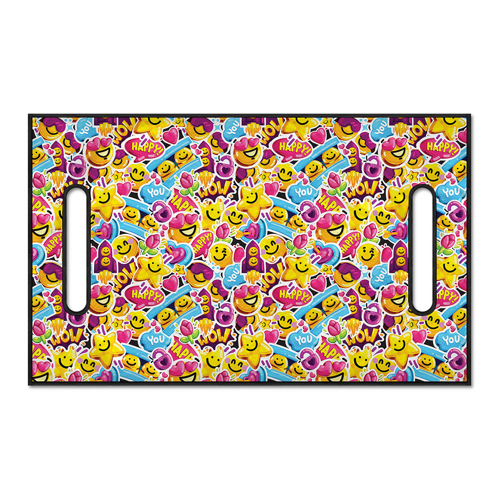 Smiley Faces Emoji Pattern Print Golf Cart Seat Cover