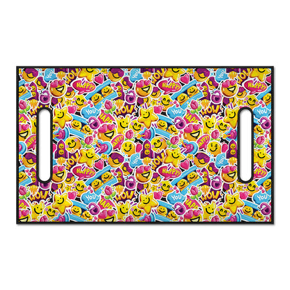 Smiley Faces Emoji Pattern Print Golf Cart Seat Cover