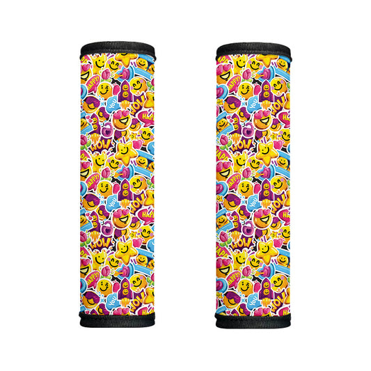 Smiley Faces Emoji Pattern Print Handle Covers