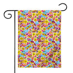 Smiley Faces Emoji Pattern Print House Flag