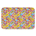 Smiley Faces Emoji Pattern Print Indoor Door Mat