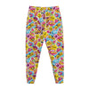 Smiley Faces Emoji Pattern Print Jogger Pants