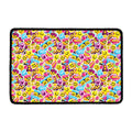 Smiley Faces Emoji Pattern Print Kitchen Mat