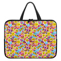 Smiley Faces Emoji Pattern Print Laptop Sleeve With Handle