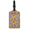 Smiley Faces Emoji Pattern Print Luggage Tag