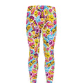 Smiley Faces Emoji Pattern Print Men's Leggings