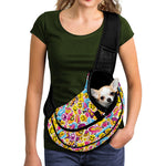 Smiley Faces Emoji Pattern Print Pet Sling Carrier