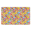 Smiley Faces Emoji Pattern Print Polyester Doormat