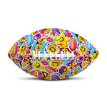 Smiley Faces Emoji Pattern Print Rugby Ball