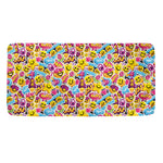 Smiley Faces Emoji Pattern Print Towel