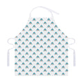 Smiley Shark Pattern Print Adjustable Apron