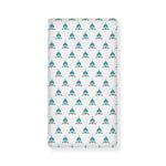 Smiley Shark Pattern Print Baby Crib Sheet