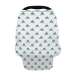 Smiley Shark Pattern Print Baby Seat Cover