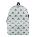 Smiley Shark Pattern Print School Backpack
