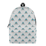 Smiley Shark Pattern Print Backpack