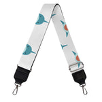 Smiley Shark Pattern Print Bag Strap