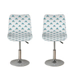 Smiley Shark Pattern Print Bar Stool Covers