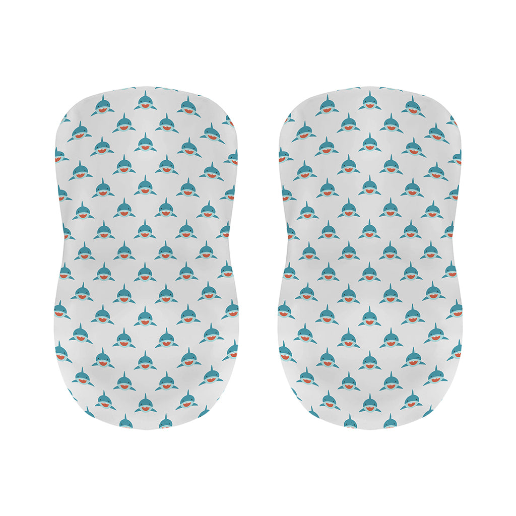 Smiley Shark Pattern Print Bar Stool Covers