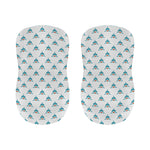 Smiley Shark Pattern Print Bar Stool Covers