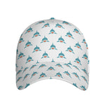 Smiley Shark Pattern Print Baseball Cap