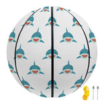 Smiley Shark Pattern Print Basketball